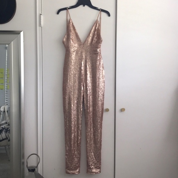gold jumpsuit forever 21